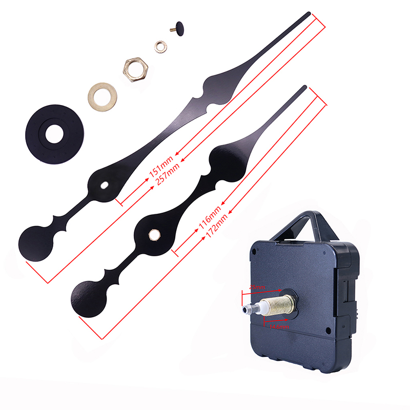 HR1688 23mm κίνηση τοίχου άξονα Ι με μεγάλη ροπή και χέρια ρολογιού