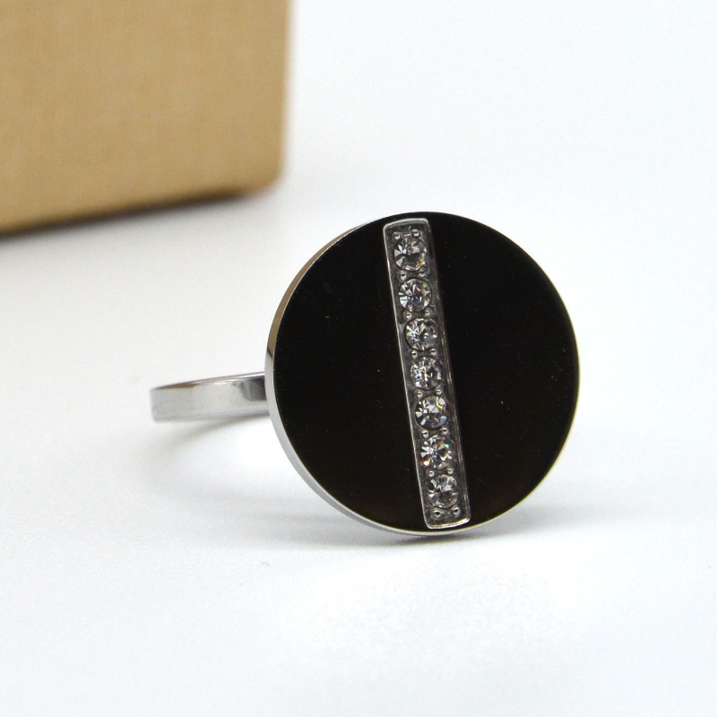 Ροδακτύλιος διαμαντιών από ανοξείδωτο χάλυβα