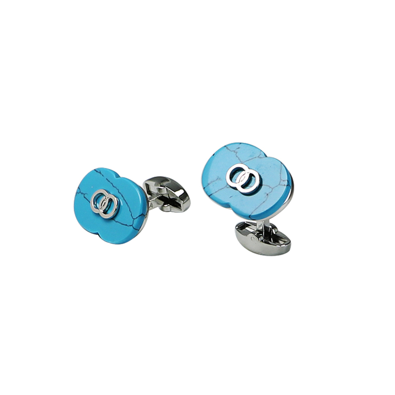 Διπλές πλευρές Turkuise Classic Suit Cuff Links