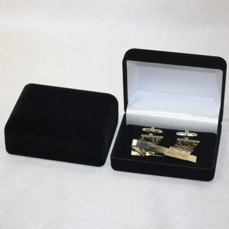 Είδος D-45 στρογγυλό σχήμα Velvet Κουτί για μανικετόκουμπα, κλιπ γραβάτων ή μετάλλια, κέρματα και σήματα, mm.84*64*36, βάρη περίπου 48g