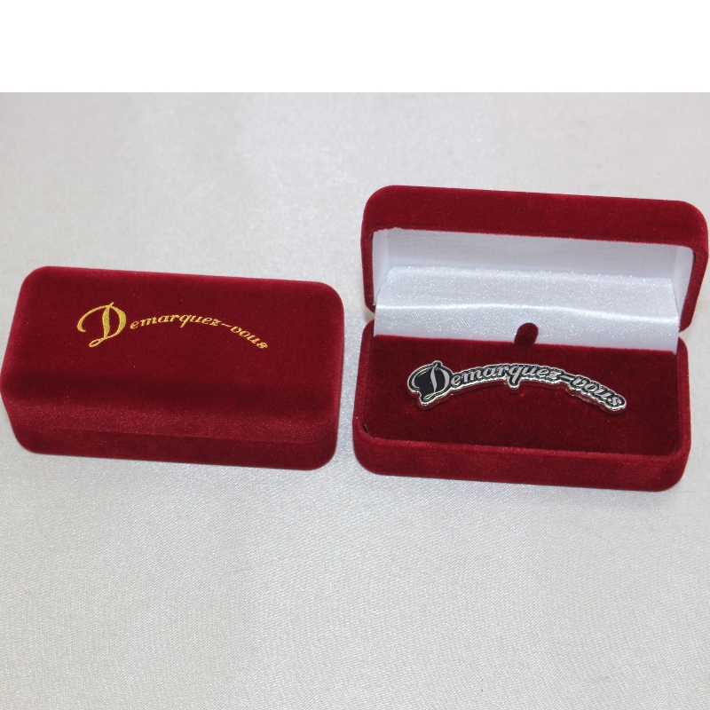 Στοιχείο D-68S στρογγυλό σχήμα Βελούδο κουτί για μανικετόκουμπα, κλιπ γραβάτας, σήμα κ.λπ. mm. 75 * 38 * 28, βάρη περίπου 30g