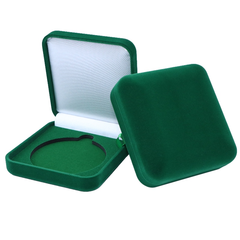 Στοιχείο F-80 στρογγυλό βελούδο κουτί για κέρμα, σήμα & βραχιόλι, κ.λπ., mm. 90 * 95 * 38, βάρη περίπου 86g