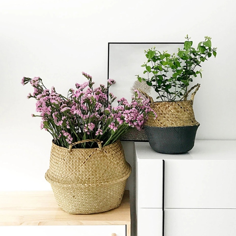 Υφαντό καλάθι κοιλιάς για φύλαξη φύσης για κρεμαστά καλάμια