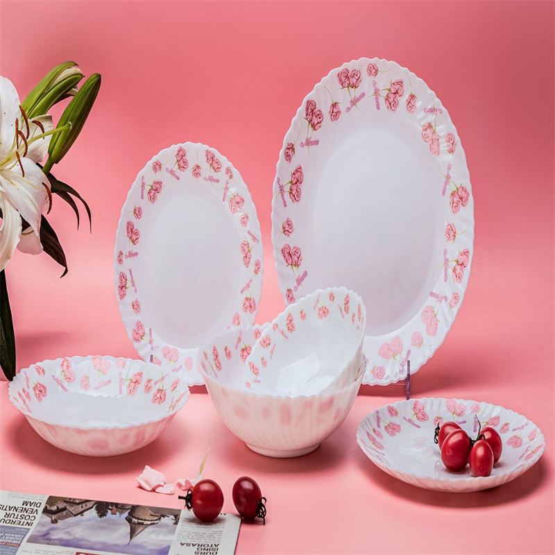 Οριοθήκη υαλοπινάκων οπάλιου γυαλιού LHP και Heat Resistant Opal Glassware