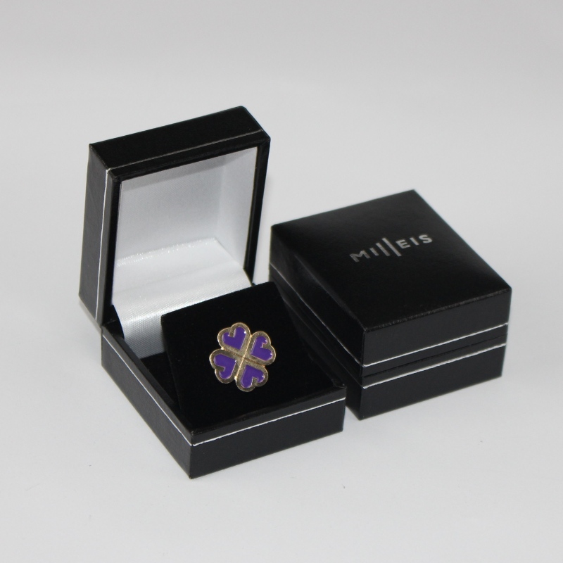 Θέση V-07S τετράγωνο πλαστικό δερμάτινο κουτί χαρτιού για διάμετρο 25-30 mm κέρμα, σήμα, δαχτυλίδι κλπ. Mm. 46 * 53 * 32, βάρη περίπου 35g