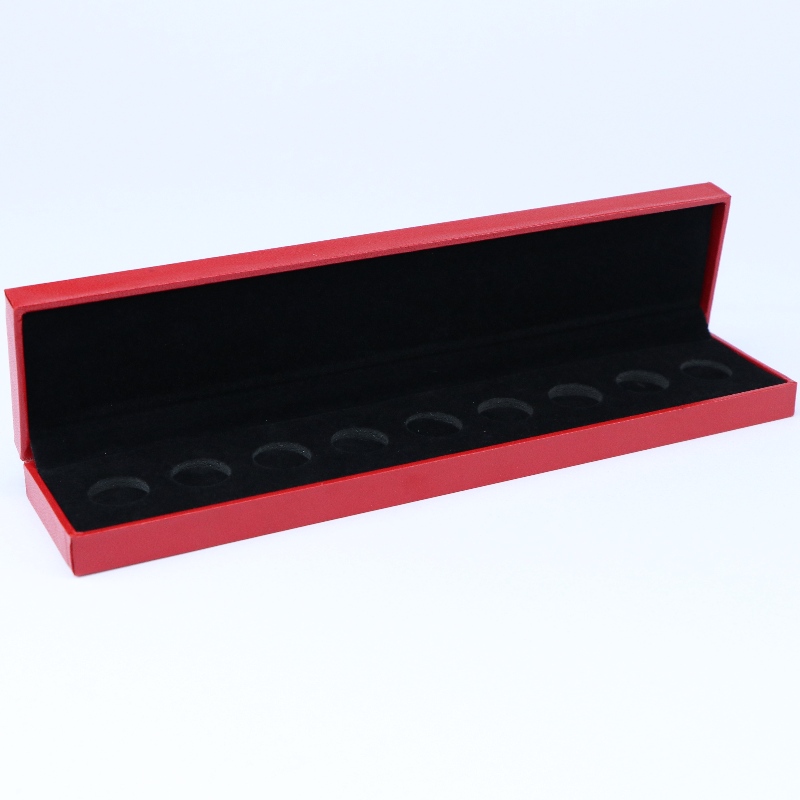 Στοιχείο V-11 ορθογώνιο Δερματίνη Χαρτί κουτί για κέρματα 210 * 35mm, σήμα & κολιέ, κλπ. Mm. 240 * 52 * 30, βάρη περίπου 130g