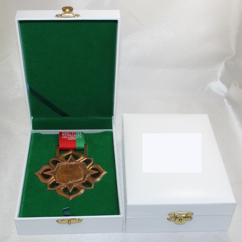 Αντικείμενο V-15L ορθογώνιο δερμάτινο τετραγωνίδιο PU για 90*120 mm μετάλλιο, μετάλλιο νομισμάτων και σήμα κ.λπ.110*157*40, βάρη περίπου 185ζ