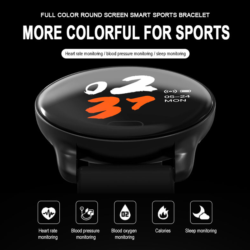 Βραχιόλι έξυπνο ρολόι μήλου K9 (JYDA6135) Ανίχνευση καρδιακού ρυθμού l Σηκώστε το χέρι σας για να φωτίσετε την οθόνη Υποστήριξη ονόματο...