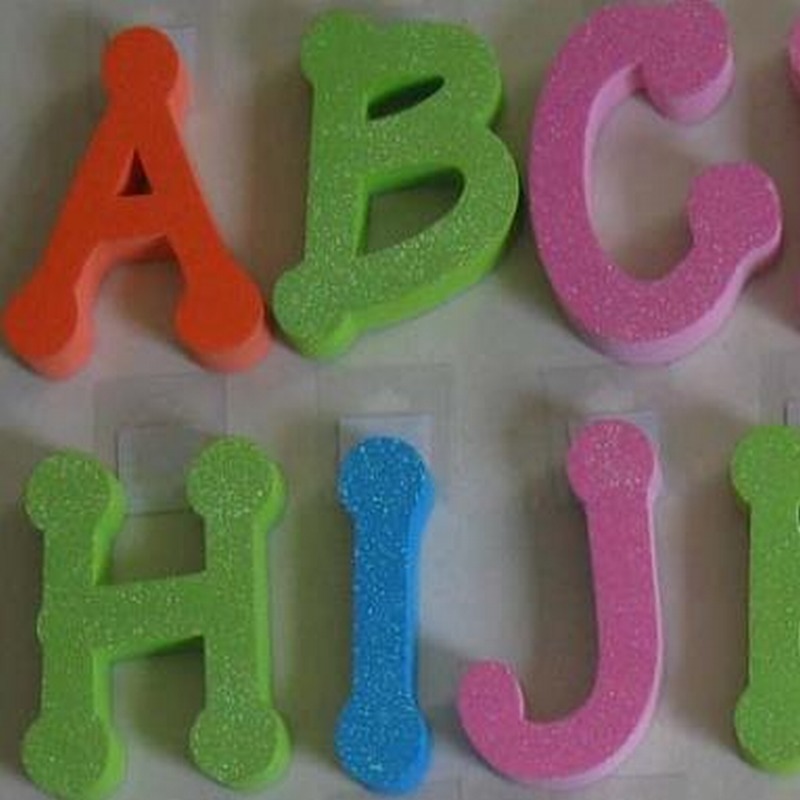 Γράμμα αφρού Glitter γράμμα EVA Επιστολή αφρού