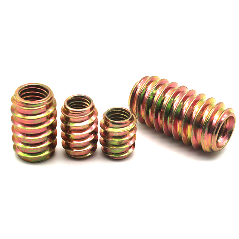 M6 M8 M10 Κίτρινο ψευδάργυρο ατσάλινο εξάγωνο εξάγωνο παξιμάδια για ξύλινα έπιπλα