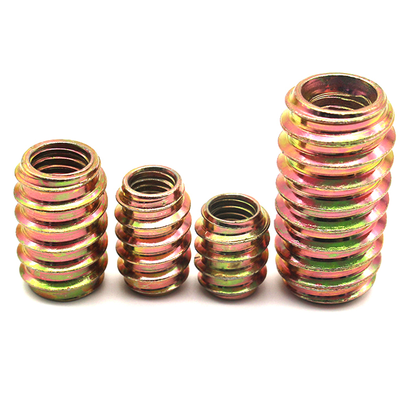 M6 M8 M10 Κίτρινο ψευδάργυρο ατσάλινο εξάγωνο εξάγωνο παξιμάδια για ξύλινα έπιπλα