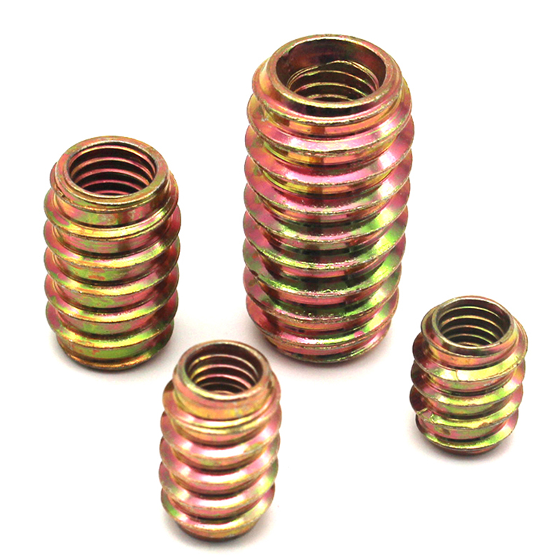 M6 M8 M10 Κίτρινο ψευδάργυρο ατσάλινο εξάγωνο εξάγωνο παξιμάδια για ξύλινα έπιπλα