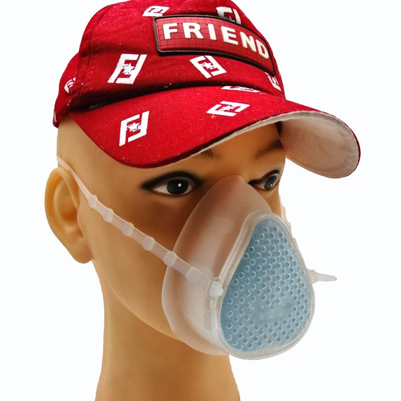 Ο ρυθμός φιλτραρίσματος τεσσάρων στρωμάτων μη μίας χρήσης της μάσκας σιλικόνης ανθεκτικής στον ιό covid είναι 98,2%