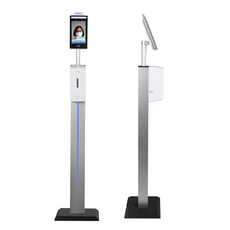 Ασύρματο μετρητή θερμοκρασίας αναγνώρισης προσώπου 8 ιντσών περίπτερο lcd για είσοδο στην πόρτα ασφαλείας