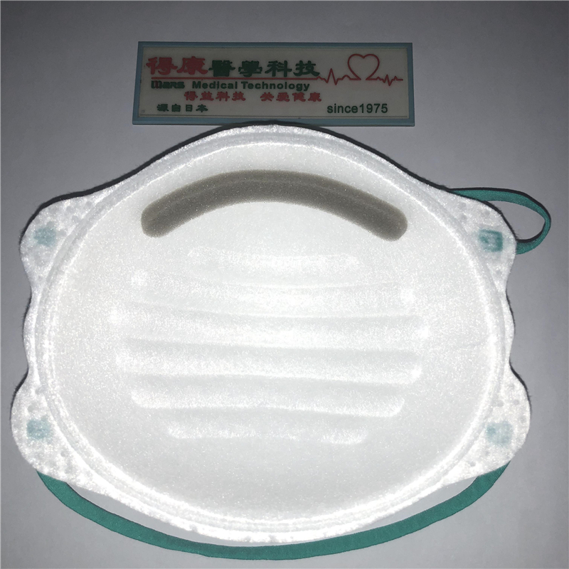 Μίας χρήσης μη υφασμένη κούπα σε σχήμα N95 μισή μάσκα προσώπου για μόνη χρήση