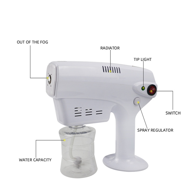 Αυτόματο Sterilizer Pro μαλλιά nano ατμοβόλο μπλε ακτίνα αποστειρωτικό anion ηλεκτρικό απολυμαντικό νανο σπρέι πιστόλι