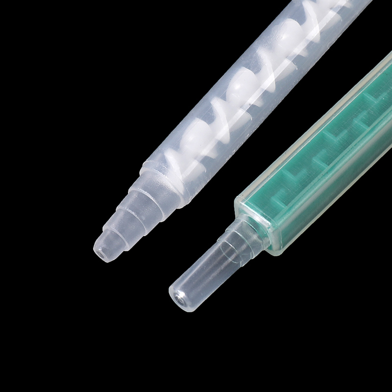 Resin Static Mixer MA6-16(Green),MA3.0-17S, Mixing Nozzles for Duo Pack Epoxies Bayonet Square POM Material Mixing Tube