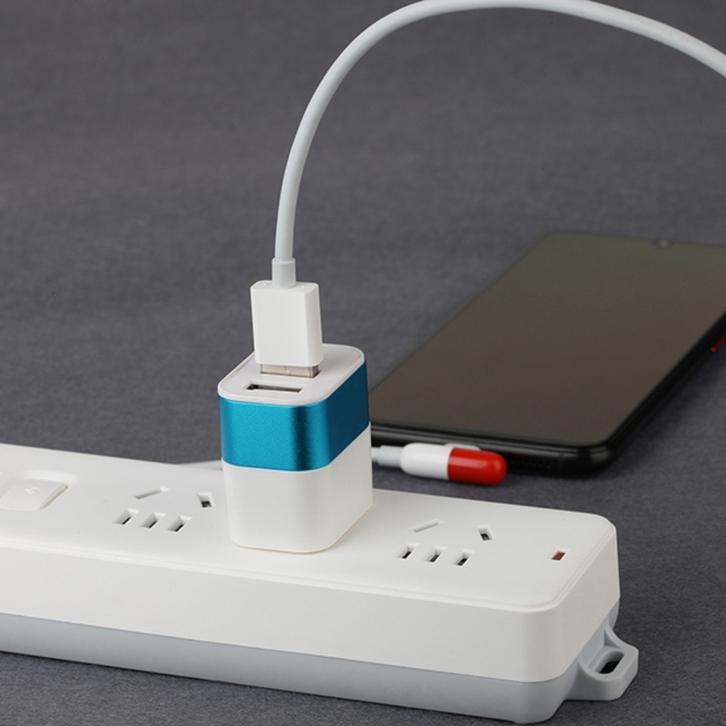 Factory Price FCC Ταχεία Μεταφορά 2 Πόρτες Usb Αρχικός φορητός φορτιστής γρήγορου κινητού φορτιστή για το iphone 5 6 7 8 x