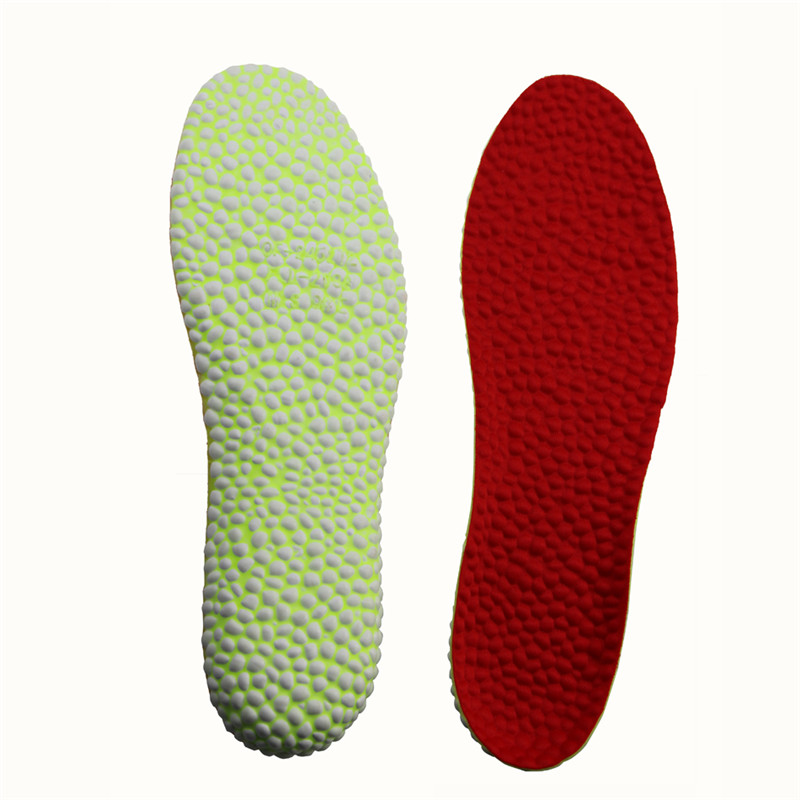 Τεχνολογία E-TPU Popcorn Insoles High Elasticity Light Weight Plantar Fastitis Shoes Masage Orthotic Insoles for Men and Women