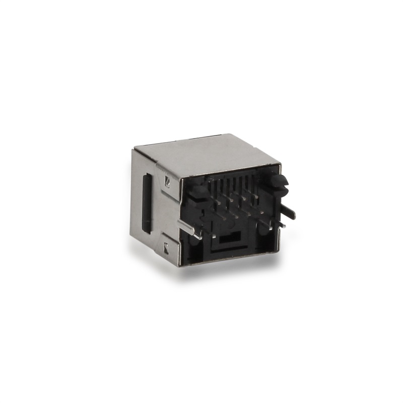 RJ45,1X1,LED,θήκη ασπίδων