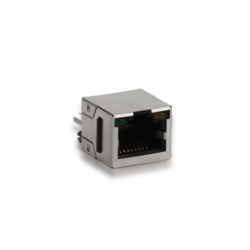 RJ45,1X1,LED,θήκη ασπίδων