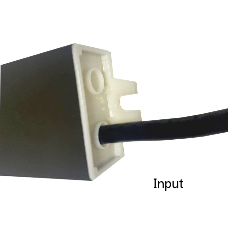 1.25A-12v-15w αδιάβροχο, αδιάβροχο, γκρι, σκούρο φορτίο αλουμινίου