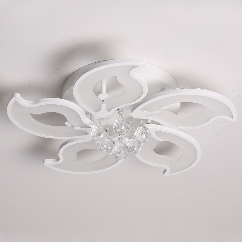 Σχήμα λουλουδιού πολυέλαιου κρυστάλλου LED οροφής με κεφαλές 5\/8\/15