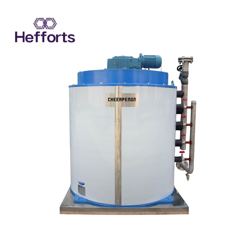 αερόψυκτη χωρητικότητα 3 τόνων ημερησίως εμπορική μηχανή νιφάδων πάγου