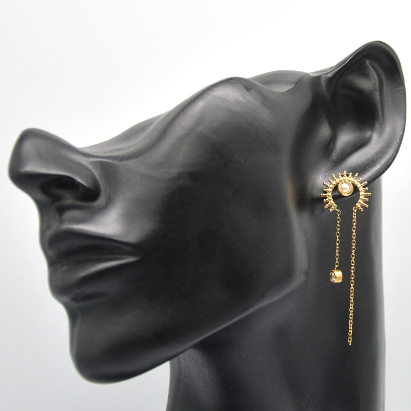 Στρογγυλά σκουλαρίκια, φούντες, μενταγιόν με κορδέλα κενού, αλυσίδες, μενταγιόν, χαριτωμένα σκουλαρίκια, κοσμήματα Κίνα Ruifanbao εργ...