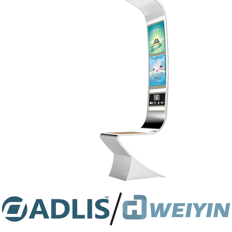 Πολλαπλή λειτουργία Διαφήμιση του ηλιακού πάγκου για την έξυπνη πόλη