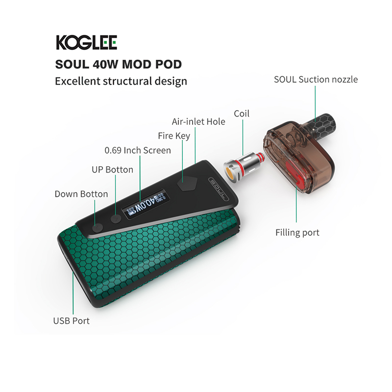 Ηλεκτρονικό τσιγάρο SOUL40W