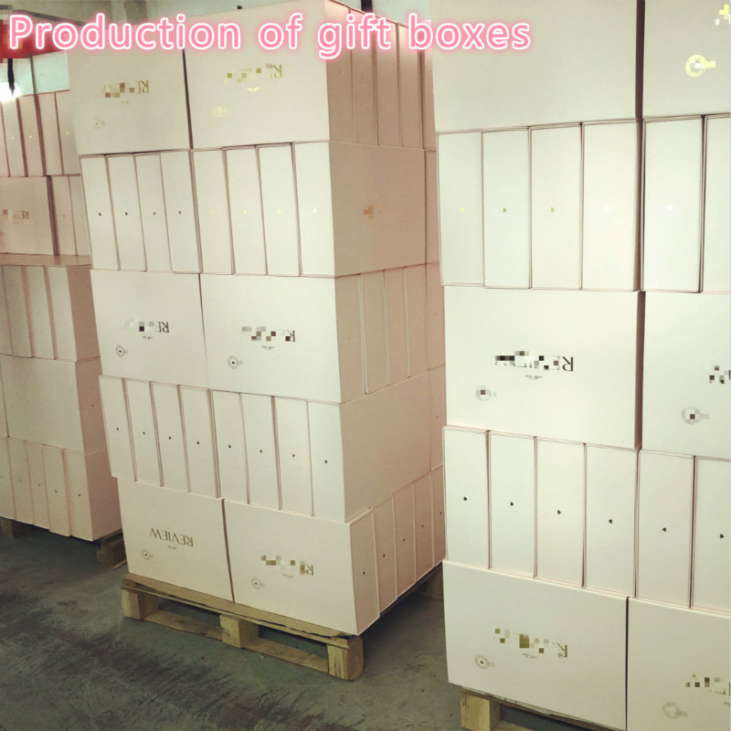 Pink Elegant Paper Gift Box Collapsible Style Προσαρμοσμένο Κουτί για Ρούχα