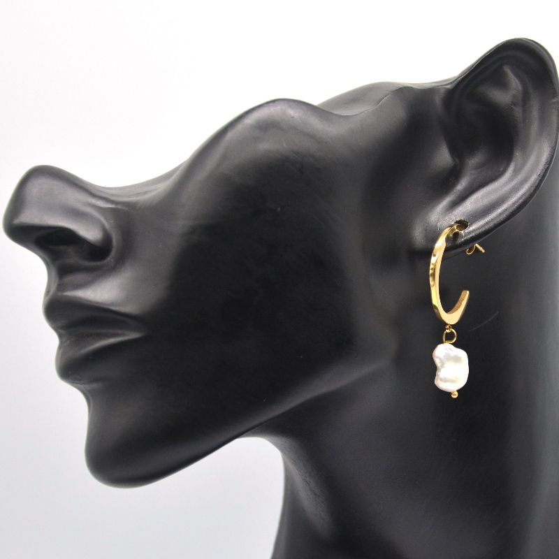 Απλή απομίμηση μαργαριτάρι σκουλαρίκια χρυσά σκουλαρίκια σε σχήμα C μενταγιόν γυναικεία μακρυά σκουλαρίκια κοσμήματα