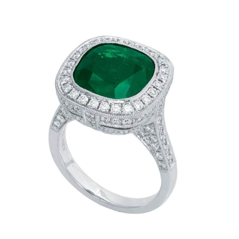 Γυναικείο ευρωπαϊκό και αμερικανικό στιλ απλή ατμόσφαιρα φωλιά σετ δαχτυλίδι ζιργκόν 925 ασημένιο δαχτυλίδι Κίνα εργοστάσιο επεξ...