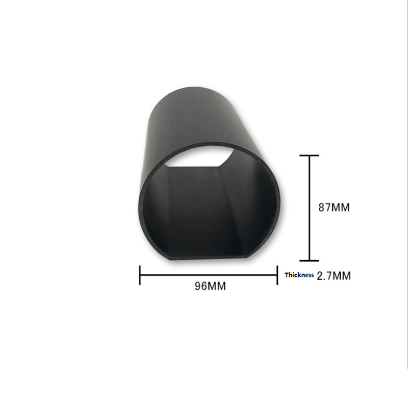 Προσαρμοσμένη παραγωγή σκληρού PVC πλαστικού τύπου σωλήνα τύπου D μαύρο PVC καμπυλωμένο σωλήνα