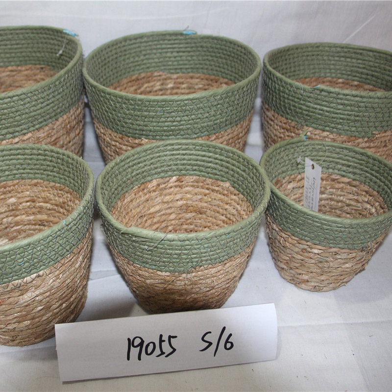 Οικιακή αποθήκευση καλάθι γρασιδιού Oem & Odm Προσαρμοσμένη οικιακή αποθήκευση Οργάνωση Λευκά είδη Διακοσμητικό καλάθι με γρασίδι