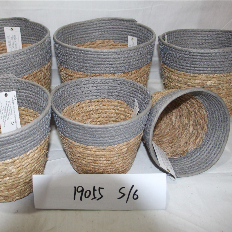 Οικιακή αποθήκευση καλάθι γρασιδιού Oem & Odm Προσαρμοσμένη οικιακή αποθήκευση Οργάνωση Λευκά είδη Διακοσμητικό καλάθι με γρασίδι