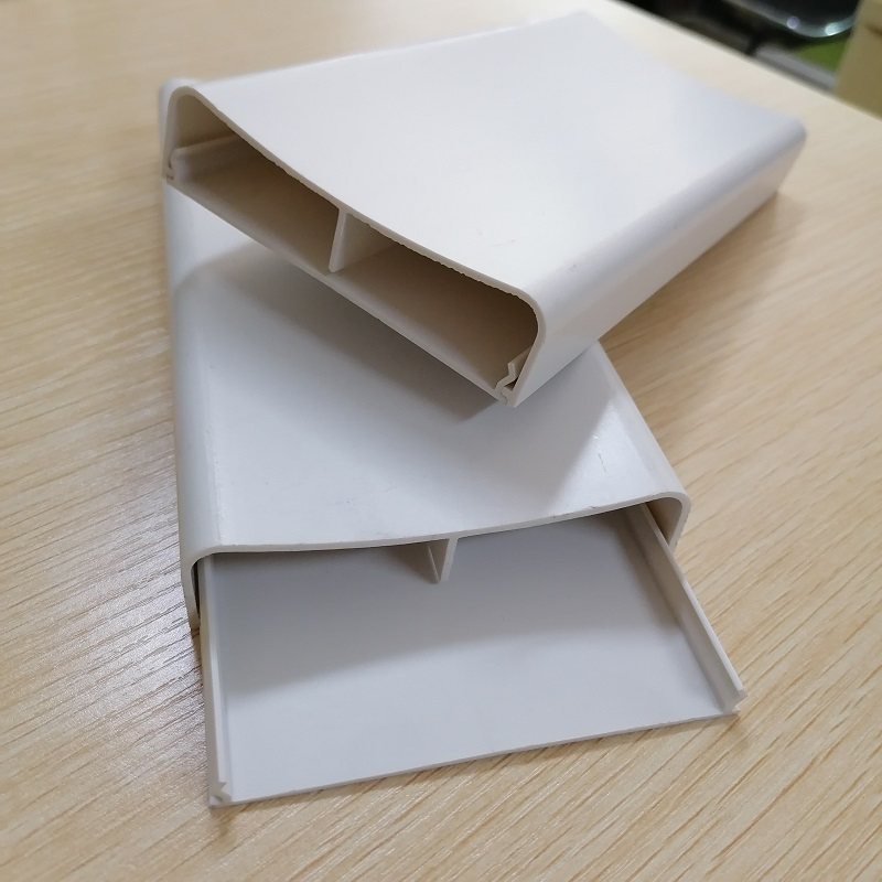 Κάλυμμα καλωδίου PVC Διπλό κανάλι Καλώδιο διαχείρισης καναλιού PVC Καλώδιο Concealer Raceway