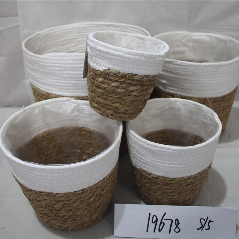 Χειροποίητο φυσικό χέρι γρασίδι υάκινθος με χερούλι