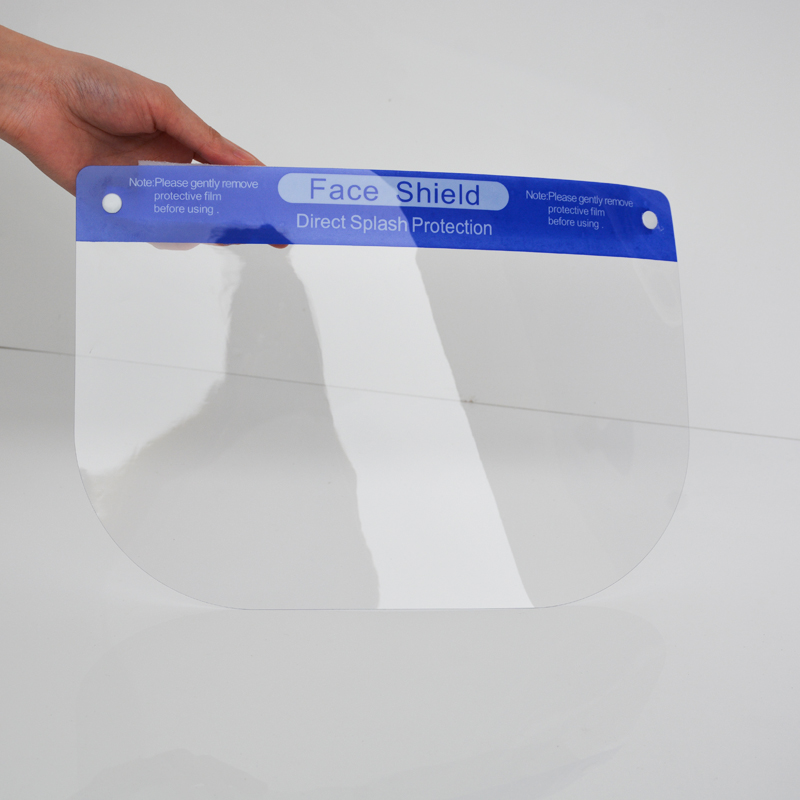 Anti Splash Protector Facial Clear Plastic Safety Visor Face Shield Πρόσοψη