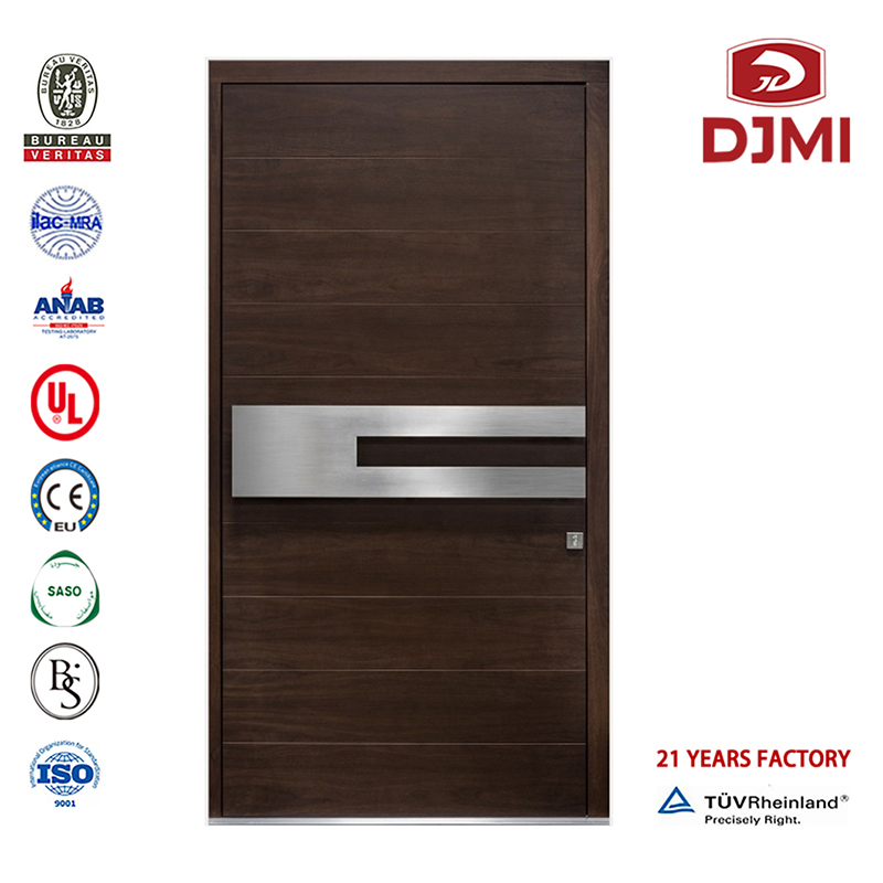 Κινέζικο εργοστάσιο ξενοδοχείου Ξύλινη πόρτα εισόδου Πόρτα με επένδυση από πλαστικό Εμπορική πόρτα εξόδου πυρκαγιάς