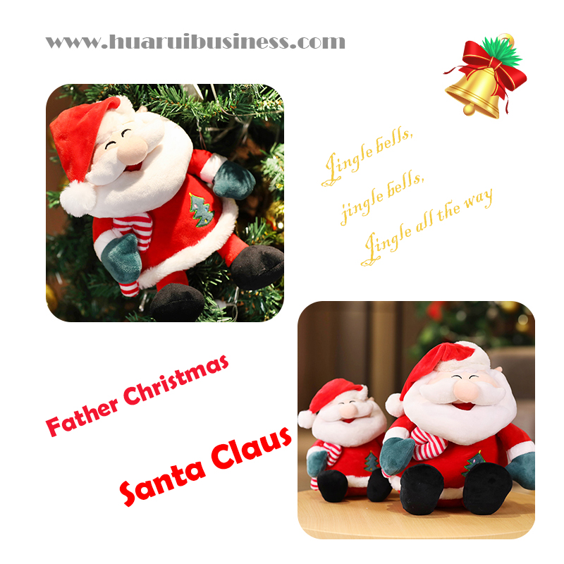 Πατέρα Χριστούγεννα/Άγιος Βασίλης κουκλάκι με βελούδα/λούτρινη κούκλα/χριστουγεννιάτικο δώρο/διακοσμητική κούκλα χριστουγεννιάτικου δέντρου