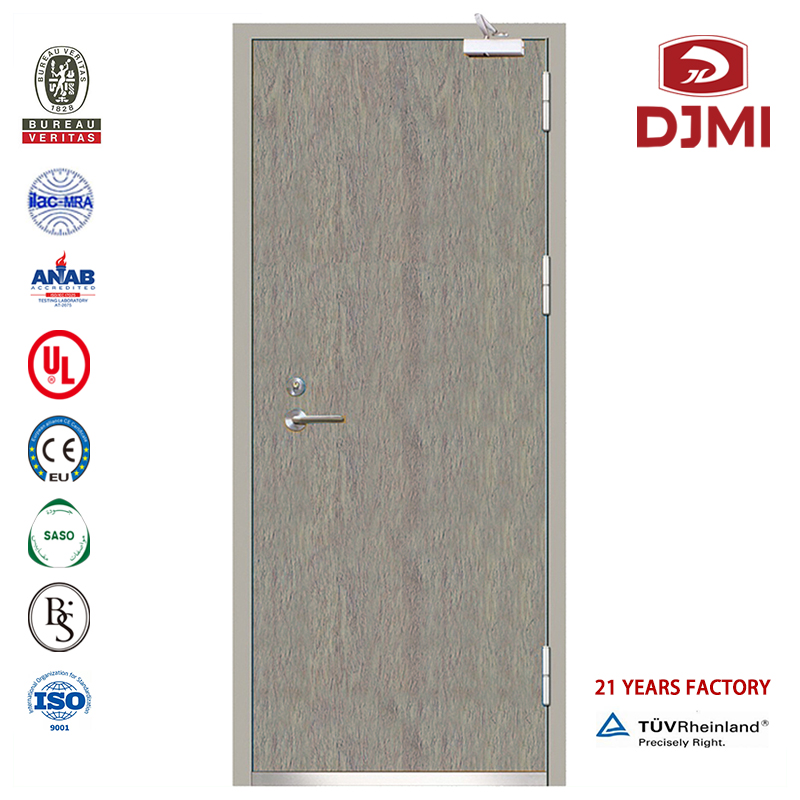 Κινέζικο εργοστάσιο σε εμπορική πρόσβαση κινητήρα ατσάλι πυρίμαχη πόρτα υψηλής ποιότητας 2 πάνελ Bs πυρκαγιά με εσωτερική ασφάλε...