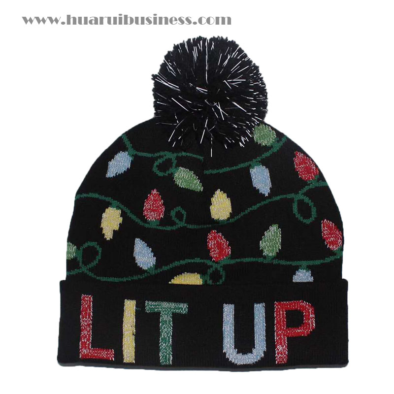 Ακρυλικό πλεκτό σκουφί, ακρυλικό πλεκτό καπέλο, tuque, χειμωνιάτικο σκουφί, σκουφί, σκουφί με χειροπέδες, με σακκάκι από φύλλα και γρ...