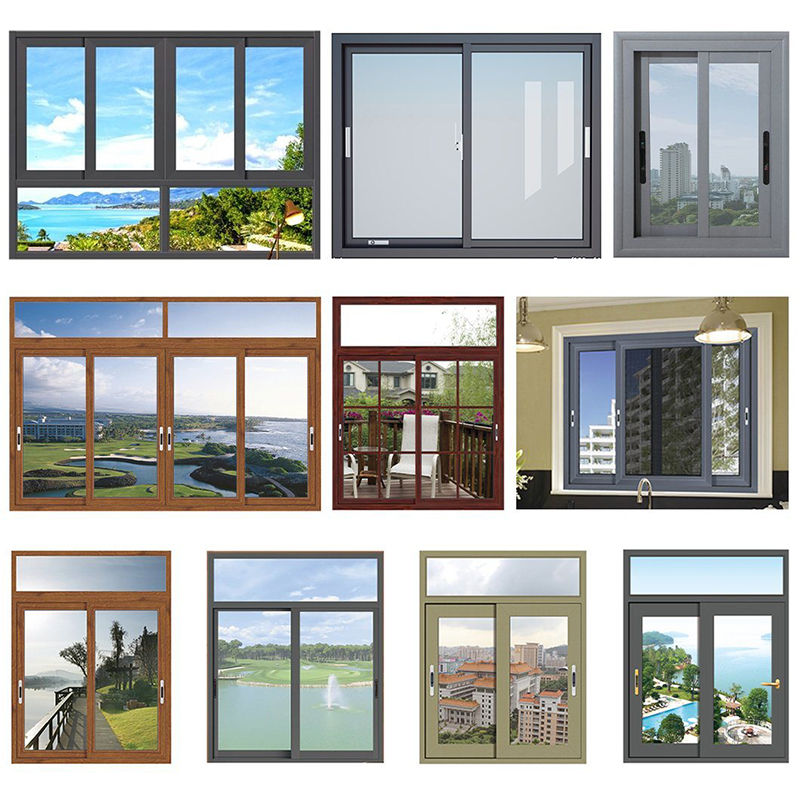 Professional With Security Screen Double Gladed Windows Outer Design New Design Double Panel Sliding Commercial Glass Window Brand New China Factory as Standard Windows Sliding Grill Desiginum Window