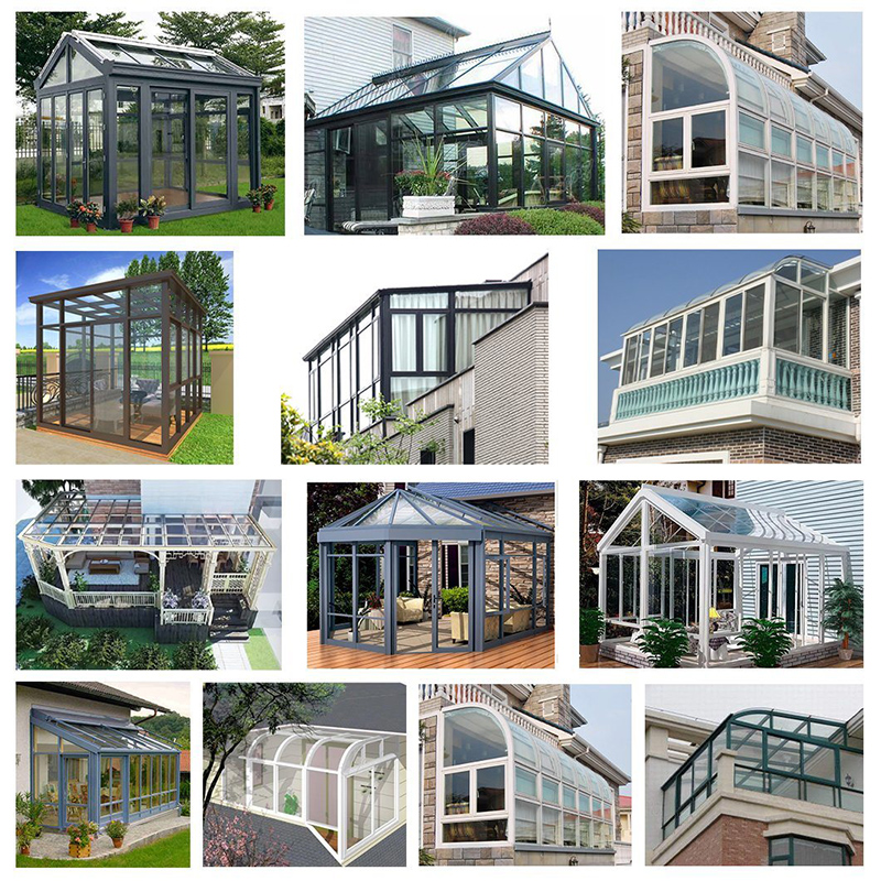 Factory Best Seller New Design Aluminum Glass Sun Room New Panels for Sale Tea Sunroom House Λογική συνάντηση στο Glass Room Σχεδιασμός Ολοκαίνουργικών επίπλων προς πώληση Tempe...