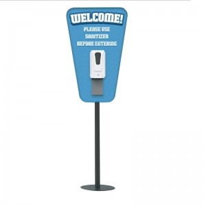 TMJ710 Floor Stand for Public Easy assement Cheap Metal Hand Sanitizer
