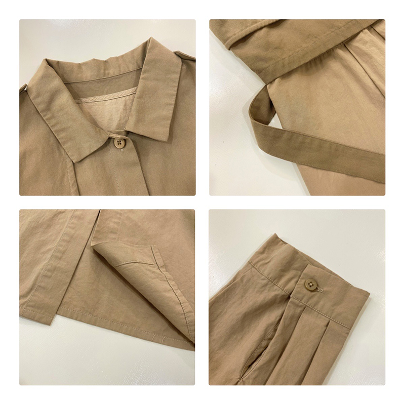 Χαλαρός σχεδιασμός Minimalist Stylist Casual Solid color Printed color βαμβακερό και λινό υπερμεγέθη προσαρμοσμένα 19572 Shirt Dresses+ Waistcoat