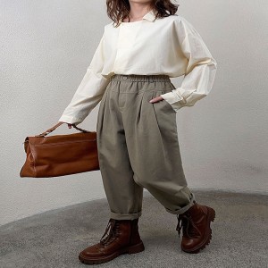 Λουλούδια Παντελόνια Γυναικών προσαρμοσμένα σε κάθε περίσταση, πιο άνετα, περιστασιακά, βαμβακερά λινά προσαρμοσμένα στη Στυλ κ...