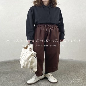 Loose Women\\\\s Pants που είναι προσαρμοσμένα σε κάθε περίσταση, πιο άνετα άνετα, περιστασιακά λινά βαμβακιού προσαρμοσμένα στα 11726 Στυλ κ...